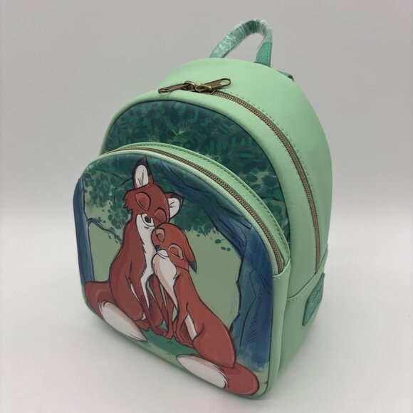 Loungefly Disney The Fox And The Hound Tod & Vixey Mini Backpack New With Tags - Picture 3 of 8